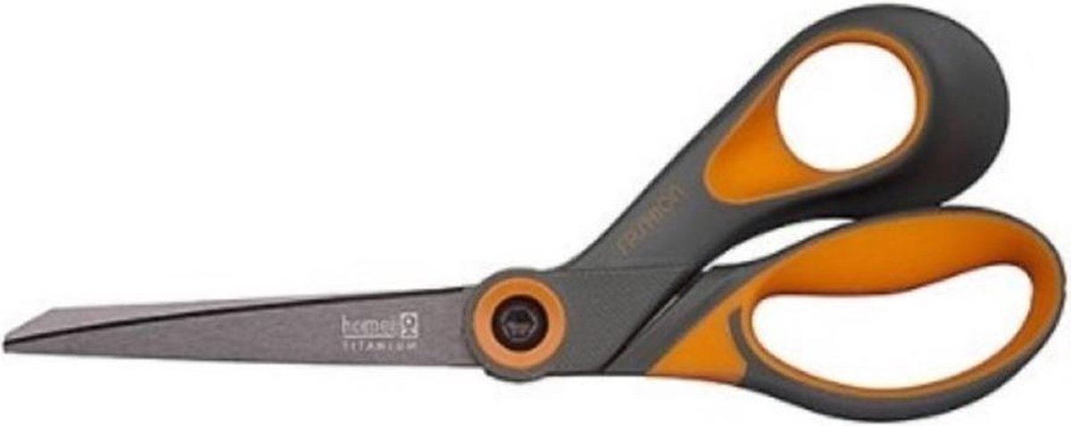 HOMEIJ stofschaar | lengte 22 cm | softgrip | titanium gecoat | zeer goede kwaliteit